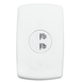 Conjunto Duplo RJ11 Telefone 4x2 - Mônaco